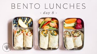 3 Healthier BENTO BOX Lunch Ideas 🐝 DAY 8  HONEYSUCKLE [upl. by Neeron]