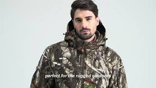 Venustas Mens Heated Silent Hunting Jacket 74V  Next Camo G2™ [upl. by Anauqahc306]