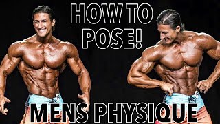 HOW TO MENS PHYSIQUE POSING [upl. by Fiedling]