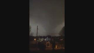 Nashville tornado caught on camera RAW VIDEO [upl. by Woodman]