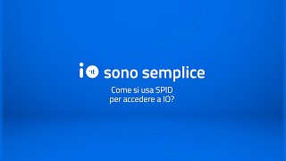 Come si usa SPID per accedere a IO IOsonoSemplice [upl. by Brathwaite]