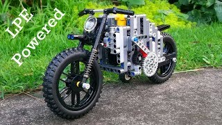 Lego Technic Pneumatic Powered Motorbike  MOC [upl. by Ros]