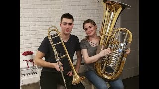 Havana  Camila Cabello  Double Brass Trombone amp Tuba Cover [upl. by Evania]