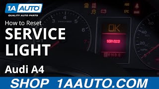 How to Reset Service Light 0409 Audi A4 [upl. by Ailatan]