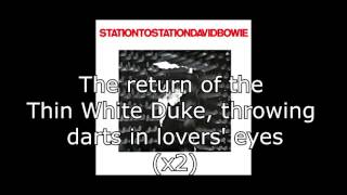 Station to Station  David Bowie  Lyrics [upl. by Schild]