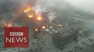 Horror and disbelief over Tianjin explosions  BBC News [upl. by Lohse115]