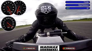 Worlds fastest Jet Turbine MADMAX motorbike  234mph [upl. by Aicilat]