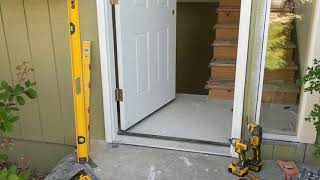 Jeld Wen Front Door Installation  Really crappy products and craftsmanship PART 1 [upl. by Stavro]