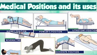 Medical Positions and its Uses l Fundamental of Nursing l Pictorial presentation of Positions [upl. by Bernarr]