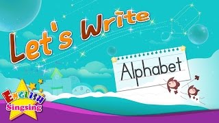 Lets Write  Alphabet A to Z  How to Write abc for kids [upl. by Fennessy948]