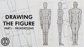 Drawing the Human Figure  Proportions  Tutorial PART I [upl. by Sclar977]