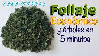 Follaje CASERO y árboles realistas FACÍL RÁPIDO y ECONOMICO Fine Turf [upl. by Yumuk376]