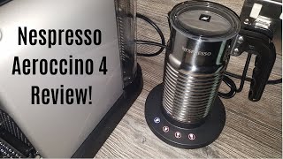 Nespresso Aeroccino 4 Milk Frother Review  Worth upgrading from the Aeroccino 3 [upl. by Nnayelsel]