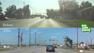 Before amp After Joplin Tornado [upl. by Suehtomit613]