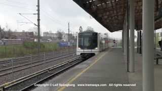 Oslo Tbane  Metro trains at Storo Oslo Norway [upl. by Anotal]