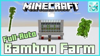 Minecraft FullAuto Bamboo Farm Tutorial 114 [upl. by Kirkwood]