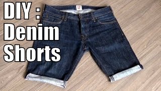 Transformer un jeans en short  DIY  turn a pair of denim into shorts [upl. by Halley945]