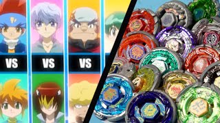 Beyblade Anime VS Real Life  BATTLE BLADERS Team Gingka VS Dark Nebula [upl. by Bois830]