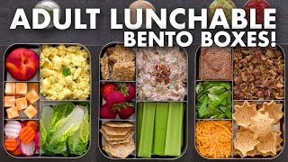 Bento Box Lunch Ideas for Work amp School – Adult LUNCHABLES [upl. by Idel]