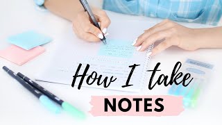 How I Take Notes  10 Effective Note Taking Tips amp Methods 📝 [upl. by Aivin]