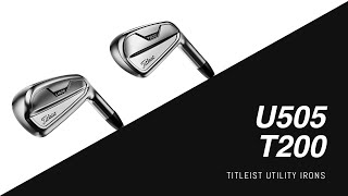 Titleist U505 amp T200 Utility Irons Review [upl. by Lupee]