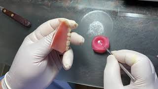 Trick to Gluing a Broken Denture [upl. by Habeh756]