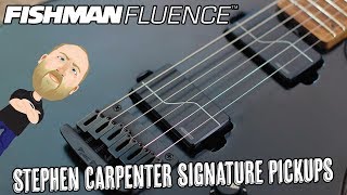 Fishman Fluence Steph Carpenter Signature Pickups  Demo [upl. by Lladnor143]