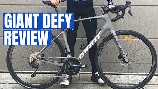 Giant Defy Review Giants Endurance Road Performance Bike [upl. by Nirehtac]