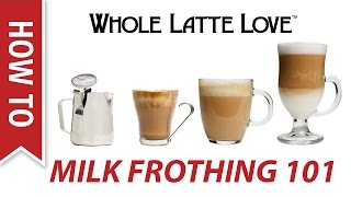 Milk Frothing for Beginners [upl. by Emawk]