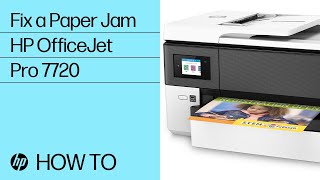 Fixing a Paper Jam  HP OfficeJet Pro 7720 7730 7740 Wide Format AIO Printers  HP [upl. by Euqnom853]