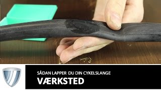 Sådan lapper du din cykelslange [upl. by Yraeg]