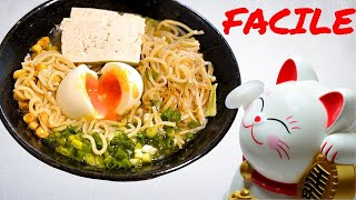 Ramen instantanée  Recette japonaise facile 1 [upl. by Azzil]