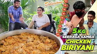 5 Kg Chicken Dum Biryani  Seeraga Samba Rice Chicken Biryani  Easy Cooking with Jabbar bhai [upl. by Benson]