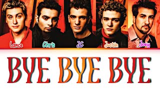 NSYNC  Bye Bye Bye Color Coded Lyrics [upl. by Herrod518]