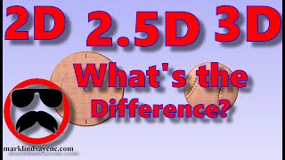 2D vs 25D vs 3D Carving  Part 36  Vectric For Absolute Beginners [upl. by Ahsac986]