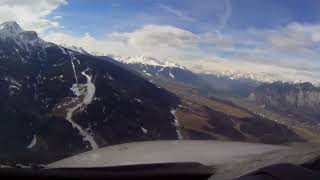 ✈Innsbruck Airport  Visual Approach amp Landing Cockpit View [upl. by Esile]