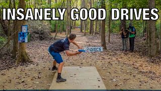 INSANELY GOOD DISC GOLF DRIVES COMPILATION [upl. by Dreyer]