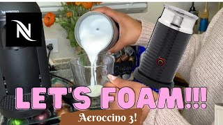 How To Foam Milk With Aeroccino 3 Make Coffee With Foam Tips amp Tricks  Easy Foamed Latte Recipe [upl. by Alikahs]