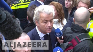 Netherlands Wilders vows to ban Muslims [upl. by Htiek]