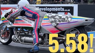 ROCKET POWERED MOTORCYCLE BREAKS WORLD RECORD [upl. by Holna]