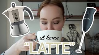 HOW TO MAKE A quotLATTEquot AT HOME moka pot  frother [upl. by Surtemed]