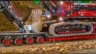 RC Truck Excavator transport Stunning RC ACTION [upl. by Erlinna]