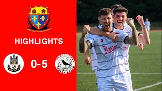 Caerleon 05 Cwmbrân Town  Gwent FA Senior cup  Quarter final highlights [upl. by Laitselec]