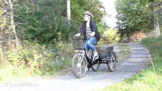 Test EvoBike Trehjulig Elcykel 250W [upl. by Esilehc]