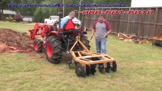 How To Disc Your Garden With A Kubota Tractor [upl. by Caravette]