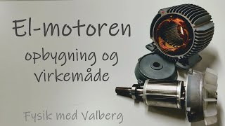 Elmotoren opbygning og virkemåde [upl. by Nefen]