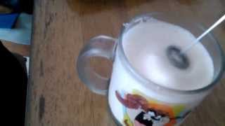 Aerolatte Review Frothing Cold Milk In Under 1 Minute [upl. by Nanine]